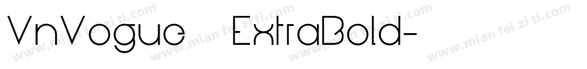VnVogue ExtraBold字体转换